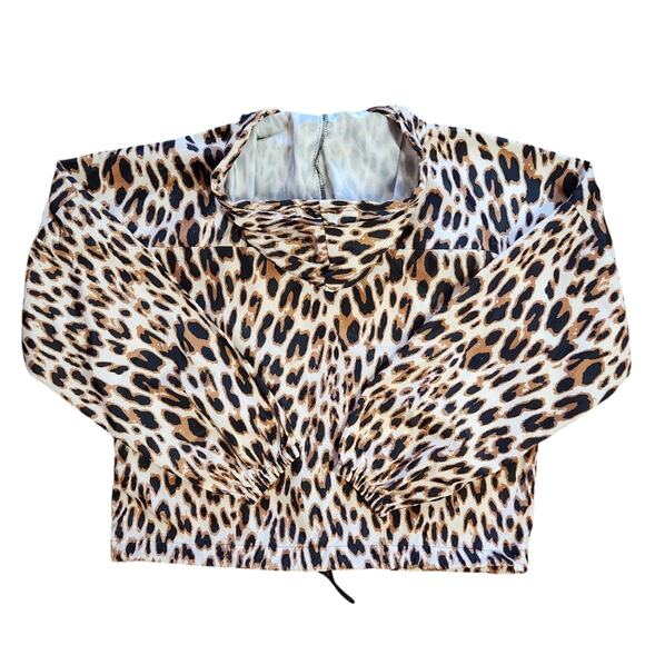Zelos pullover hoodie windbreaker leopard print size XS - Picture 3 of 8